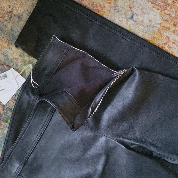 SOLD NWT Helmut Lang high rise bootcut leather pant ladies size 6N - Picture 12 of 16
